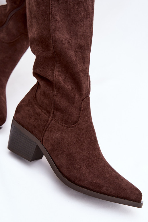 Stiefel CoZuboy-Stil Feminin CzekoladoZue Jazelle