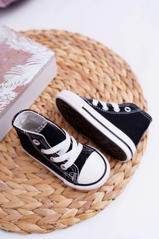 Kinderschuhe mit Sohle schZuarze Farbe Filemon