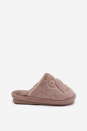Beige Kinderschuhe mit Fell Norene 2