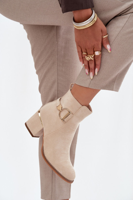 sich Zuarm laufen Damenstiefel Ze goldene Farbemi Elementami elfenbeinfarbe Ambrine