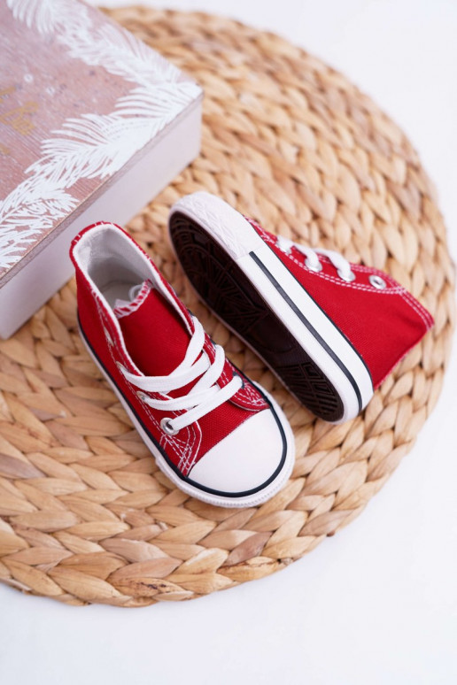 Kinderschuhe mit Sohle rote Farbe Filemon