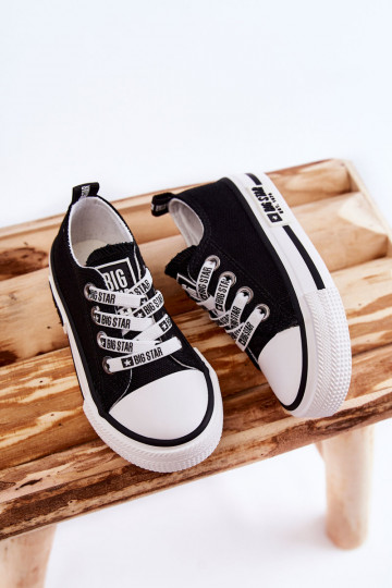 Kindisch  lässige Schuhe BIG STAR KK374069 schZuarze Farbe 2