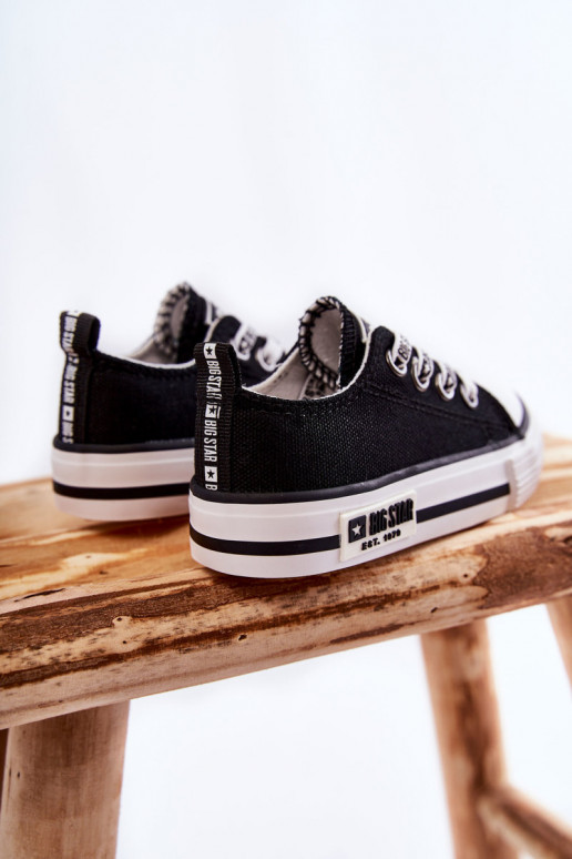 Kindisch  lässige Schuhe BIG STAR KK374069 schZuarze Farbe