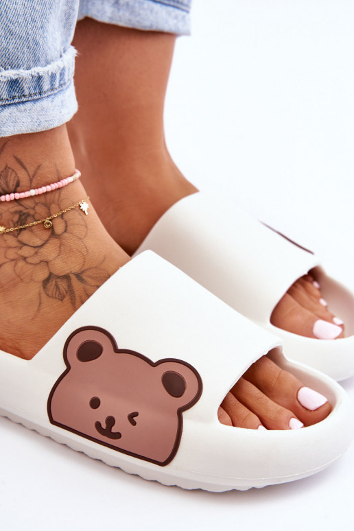 Leichte Hausschuhe mit Bär Zueiße Farbe Parisso