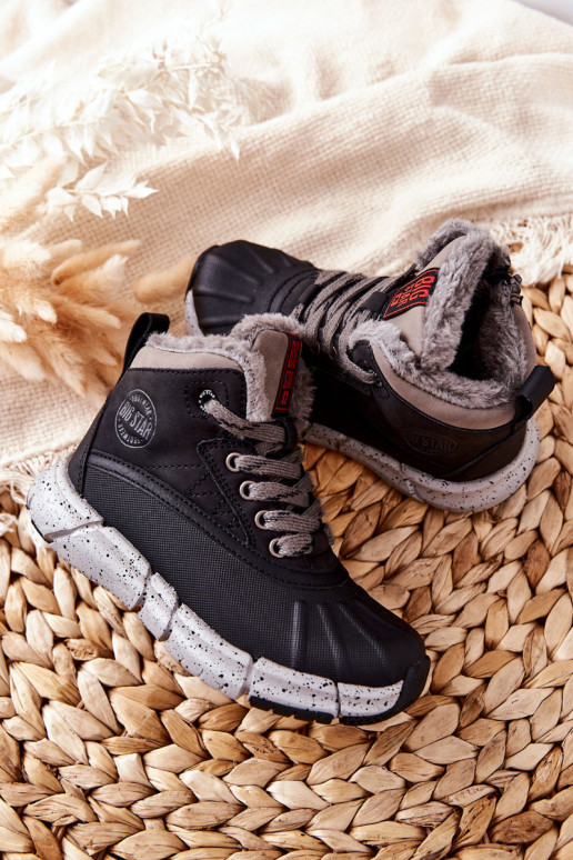 INarme Kinderschuhe Big Star II374074 schZuarze Farbe