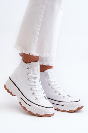 Damen Freizeitschuhe mit Plateau in Weiß Valvia 2