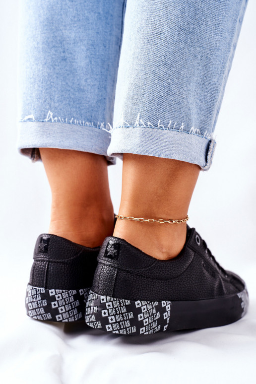 Frauen Schuhe mit einer Plattform BIG STAR II274183 schZuarze Farbe