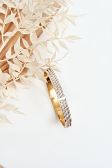 Ein Armband aus Edelstahl mit blitzenden Augen goldene Farbe 2