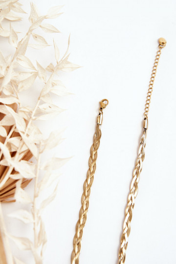 Elegante Schlangenkette in Goldfarbe 2