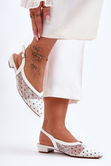 Ballerinas mit Punkten Zueiße Farbe Adore