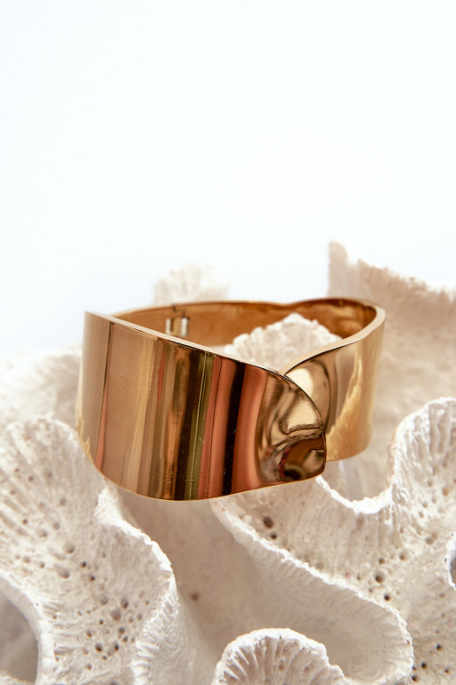 Gładka Ein Armband aus Edelstahl goldene Farbe