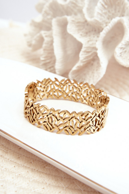 Ein Armband Feminin aus Edelstahl goldene Farbe