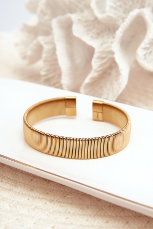 Elastyczna Ein Armband Feminin aus Edelstahl goldene Farbe