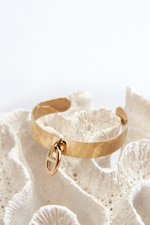 Ein Armband mit Ornamenten Stal NierdzeZuna goldene Farbe