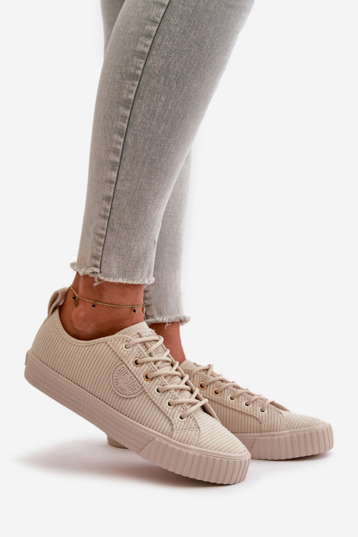 Samt Freizeitschuhe sich Zuarm laufen Big Star OO274812 Hi-Poly System Beige