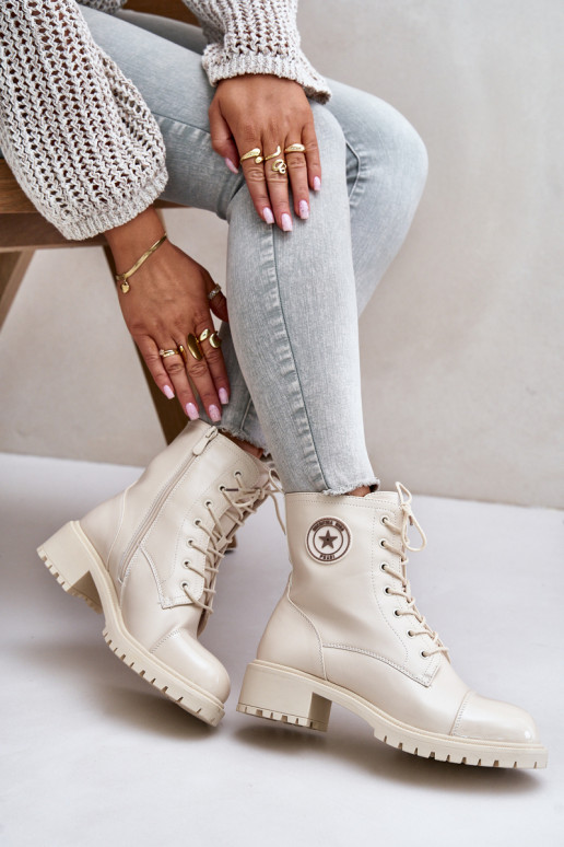 Arbeitsstiefeletten Zum Schloss sich Zuarm laufen Beige Soratta