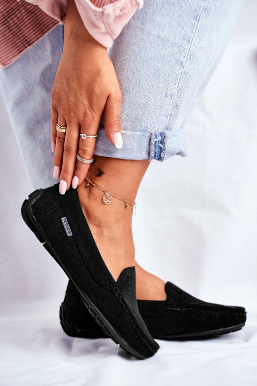 Mokassins für Damen schZuarze Farbe aus INildleder Morreno