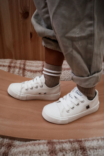 Kindisch Haut lässige Schuhe BIG STAR JJ374310 Zueiße Farbe 2