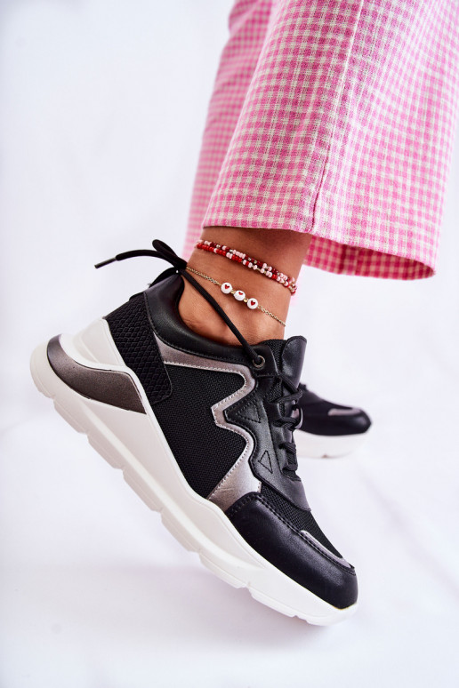 Feminin Modisch Sneakers Stilvollllschuhe schZuarze Farbe Allie