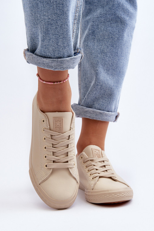 Feminin Haut mit Riemen Klassisches Stilvollll lässige Schuhe Beige Misima
