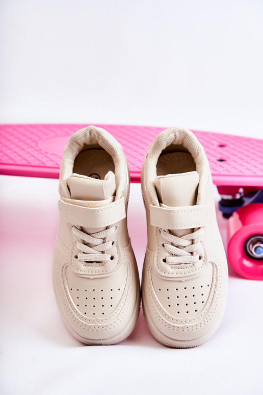 Sportschuhe für Kinder mit Klebeverschlüssen Beige Elike