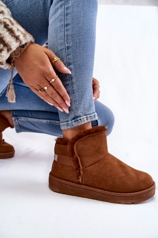 Feminin Stiefel Schneestiefel Big Star KK274620 braune Farbe