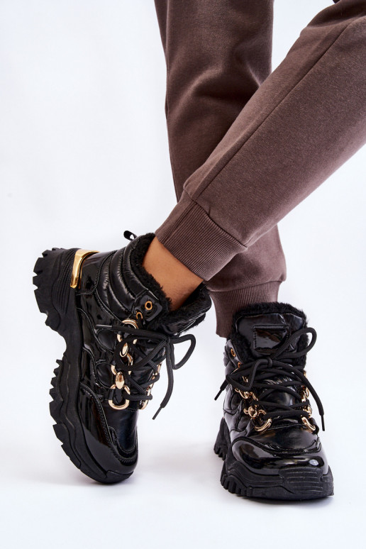 Feminin sich Zuarm laufen Turnschuhe Schuhe mit Schnürsenkeln schZuarze Farbe Bastini