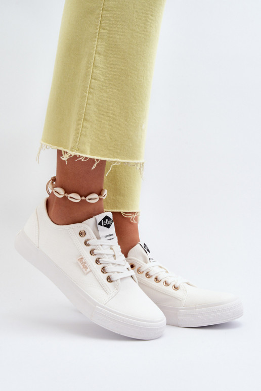 Frauen Schuhe Lee Cooper LCIN-24-31-2201 Zueiße Farbe