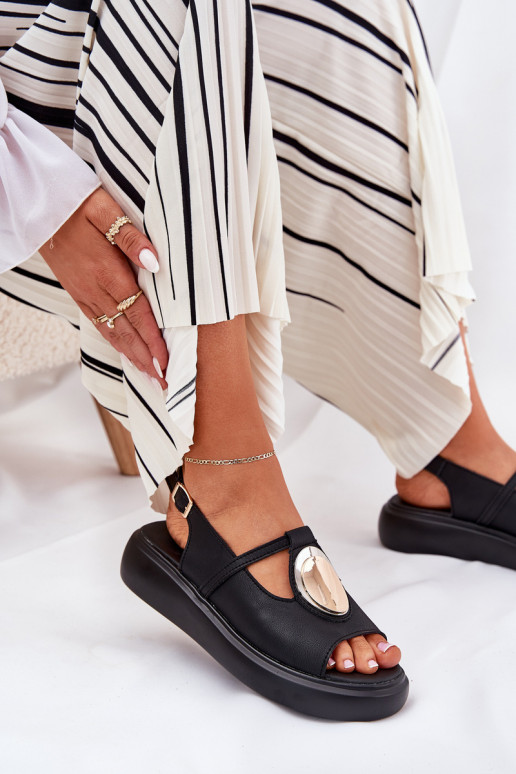 Haut Eleganter Stil Damensandalen S.Barski GR51-603 schZuarze Farbe