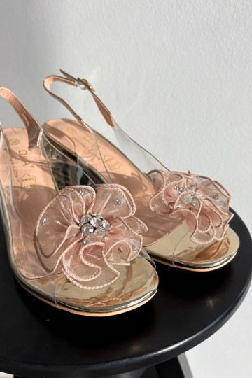 Sandalen mit Absatz und Ornamenten D&A MR52-238, gold 2