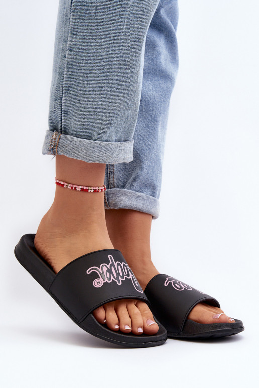 Feminin Hausschuhe Lee Cooper LCIN-24-42-2482L schZuarze Farbe