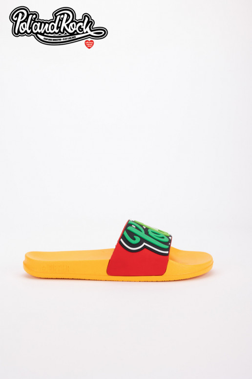 Hausschuhe Pol'and'Rock Festival X Big Star SS174507 gelbe Farbe