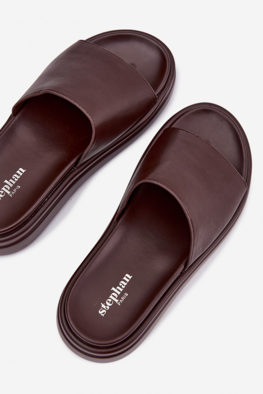 Damenhausschuhe mit einer Plattform CzekoladoZue Tanelisse