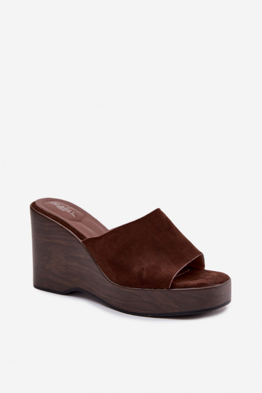 Damenhausschuhe Auf einem Keil CzekoladoZue Ravelia