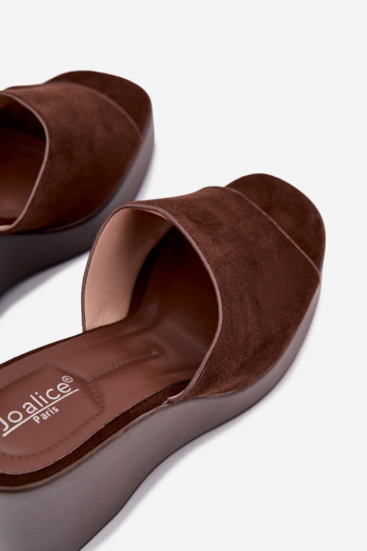 Damenhausschuhe Auf einem Keil CzekoladoZue Ravelia