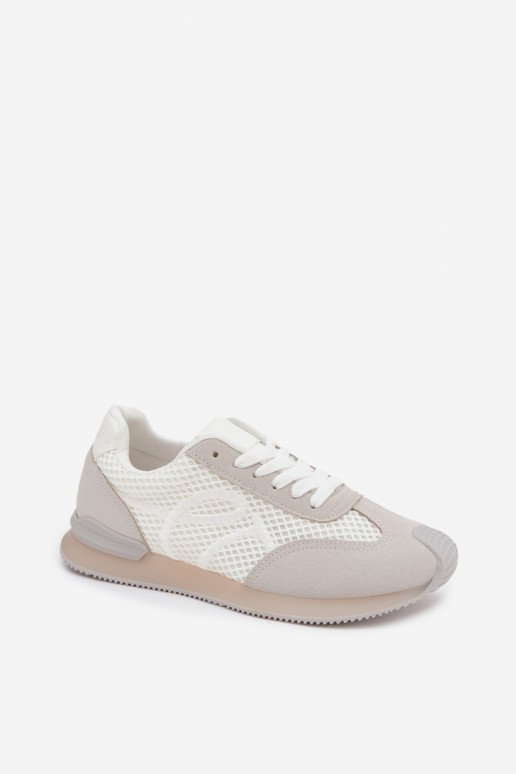 Sneakers Stilvollllschuhe Turnschuhe Feminin INeiß-graue Farbe Tarlisse