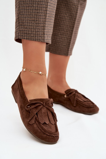 Mokassins für Damen mit stilvollen Details Und Fringe CzekoladoZue Glorina 2