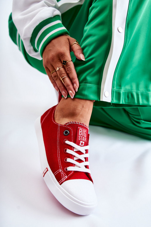 Frauen Schuhe Big Star FF274089 rote Farbe