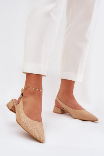 gemusterte Sandalen Feminin Ermöglicht Subtilm Obcasie Beige Jorela