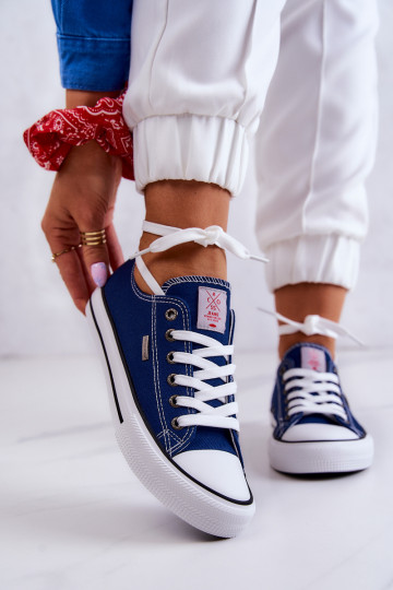 Feminin Klassisches Stilvollll lässige Schuhe Cross Jeans JJ2R4012C Dunkelblau 2