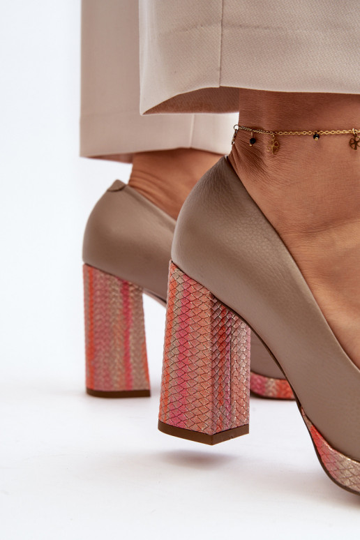 Schuhe mit Absätzen Laura Messi 2746 Beige