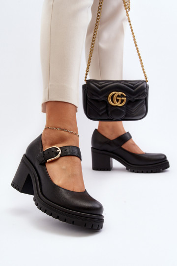 Zazoo 20166 Haut Schuhe schZuarze Farbe 2