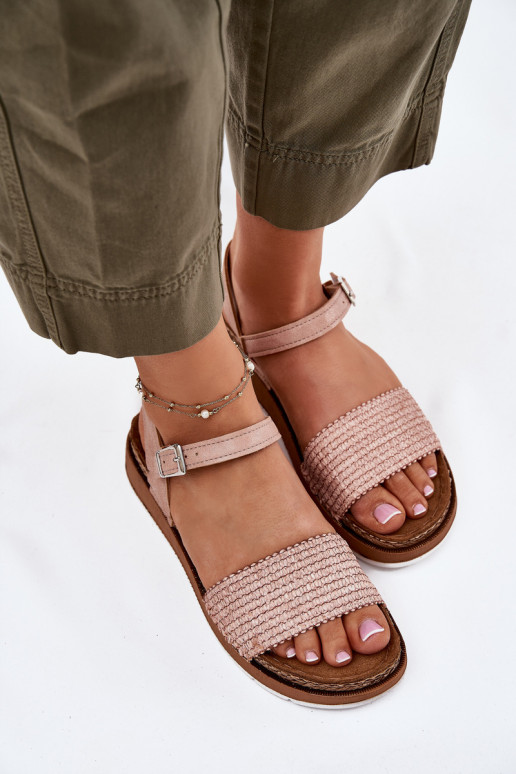 Damensandalen Mit Zopf Zu Ermöglichtch Inblu GS000050 pinke Farbe