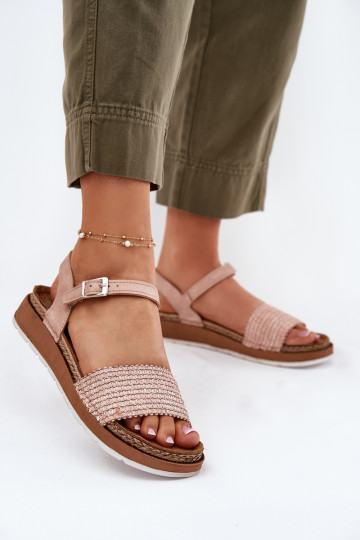 Damensandalen Mit Zopf Zu Ermöglichtch Inblu GS000050 pinke Farbe 2