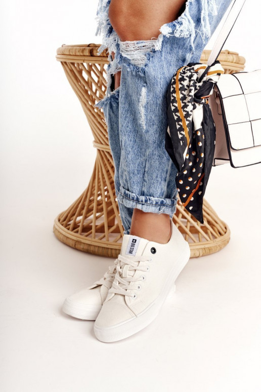 Damentief lässige Schuhe Big Star DD274451 Zueiße Farbe