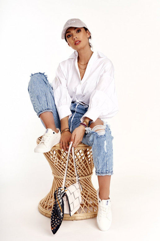 Damentief lässige Schuhe Big Star DD274451 Zueiße Farbe