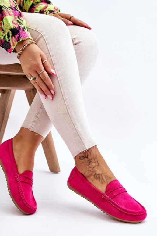 Feminin Klassische INildledermokassins pinke Farbe Ivana