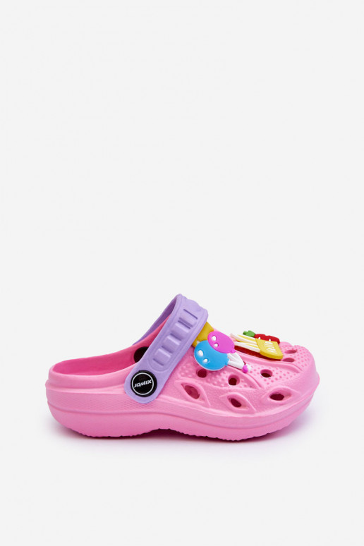 Kindisch Leichte Hausschuhe  Crocs Hausschuhe pinke Farbe SZueets