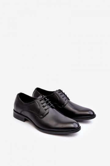 Herren Leder Schuhe in Schwarz Harene