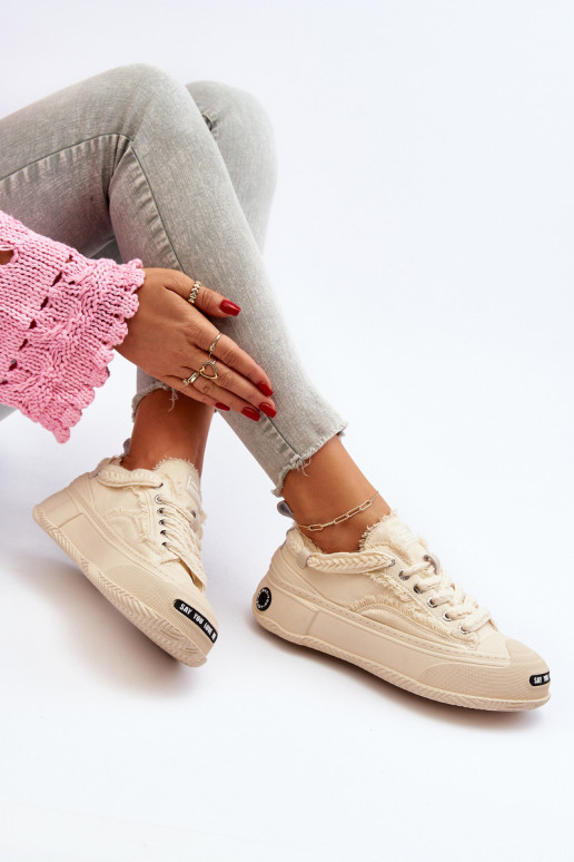 Feminin Sneakers Stilvollllschuhe GOE NN2N4060 Beige